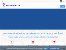 Tablet Screenshot of medcentrum.sk